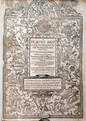 Frontispice de A Plaine and Easie Introduction to Practicall Musicke par Thomas Morley, Détail, 1597